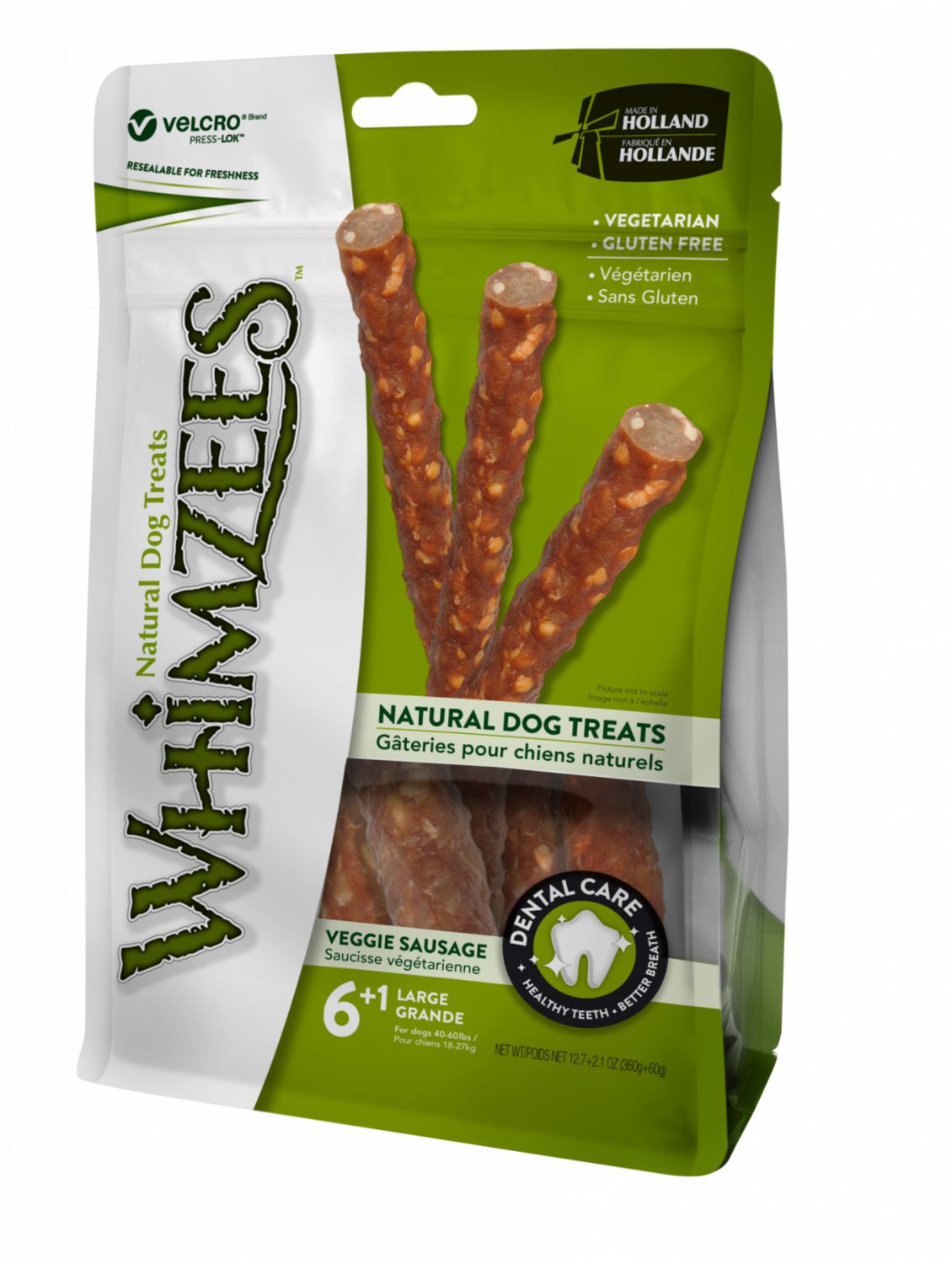 Whimzees Veggie Strip Snack per Cani Snack Dental Snack Naturali e Vegetali 420g