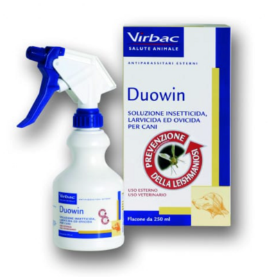 Virbac Duowin Spray Antiparassitario Soluzione Insetticida per Cani 250ml