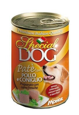 Special Dog Paté con Pollo e Coniglio Alimento umido per cani 400 g
