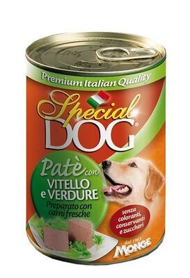 Special Dog Paté con Vitello e Verdure Alimento umido per cani 400 g