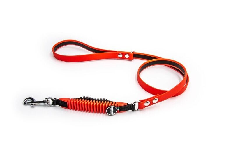 WAW ICON FUNNY 125 Guinzaglio con ammortizzatore per cani colore rosso