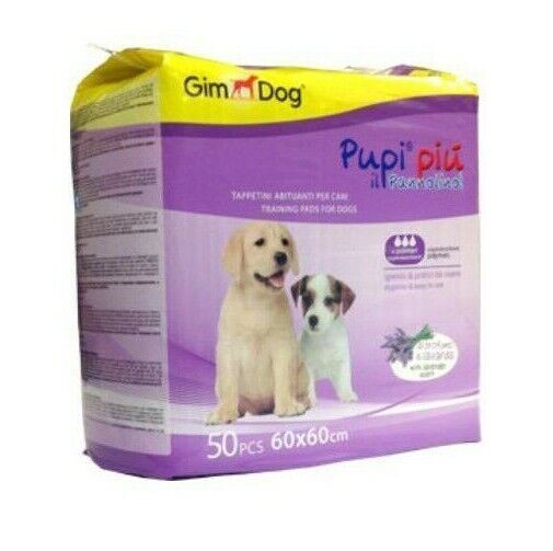 GIMDOG Pupi Piu Tappetini abituanti al profumo di Lavanda conf. da 50 pezzi