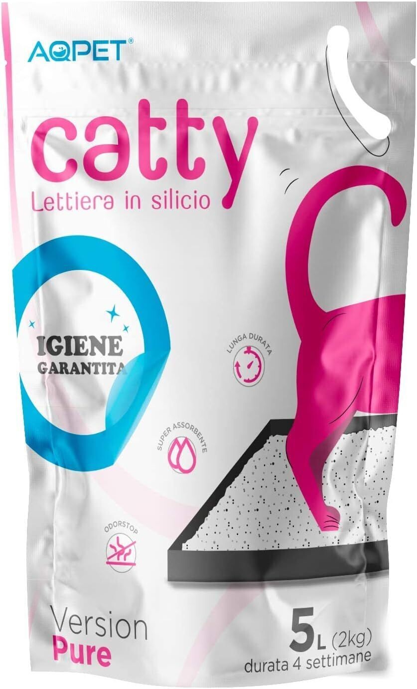Catty Lettiera al silicio Cristalli per Gatto 5 Lt