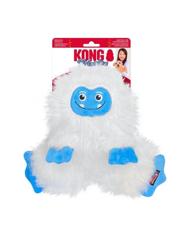 Kong Holiday Frizzles Yeti medium/large Gioco per cani