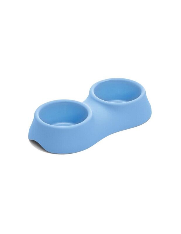 Imac Dea 22 Ciotola Doppia per Cani Piccoli Gatti in Plastica Rigida 2x0,45 L
