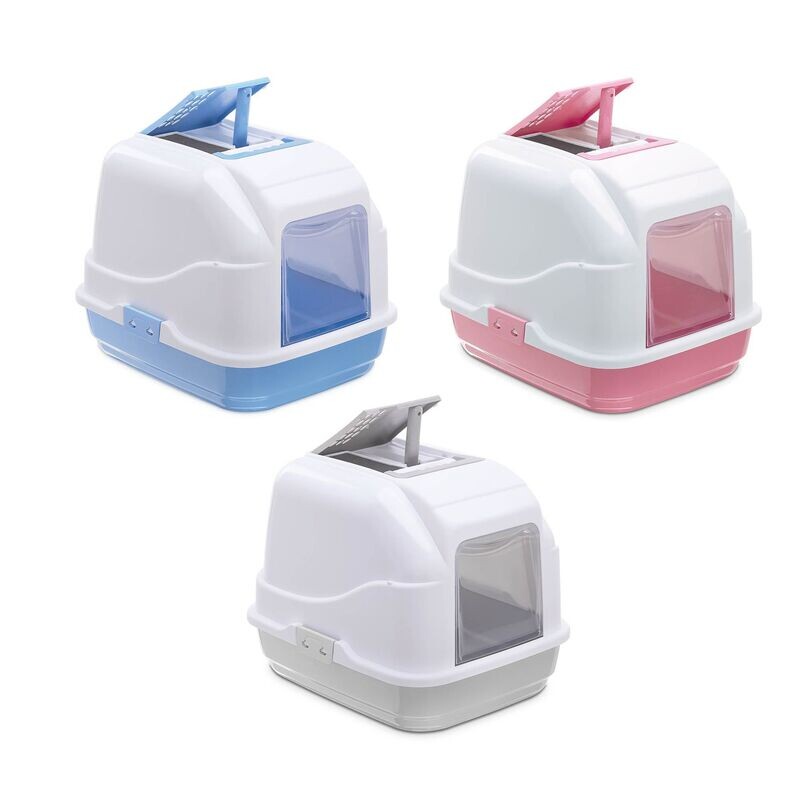 Imac Easy Cat Lettiera Chiusa per Gatti con Paletta e Filtro al Carbone 50x40x40 cm