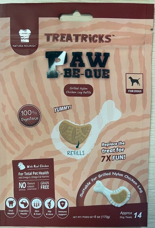 Natura Nourish Snack Ricarica per Gioco Porta Snack Coscia di Pollo