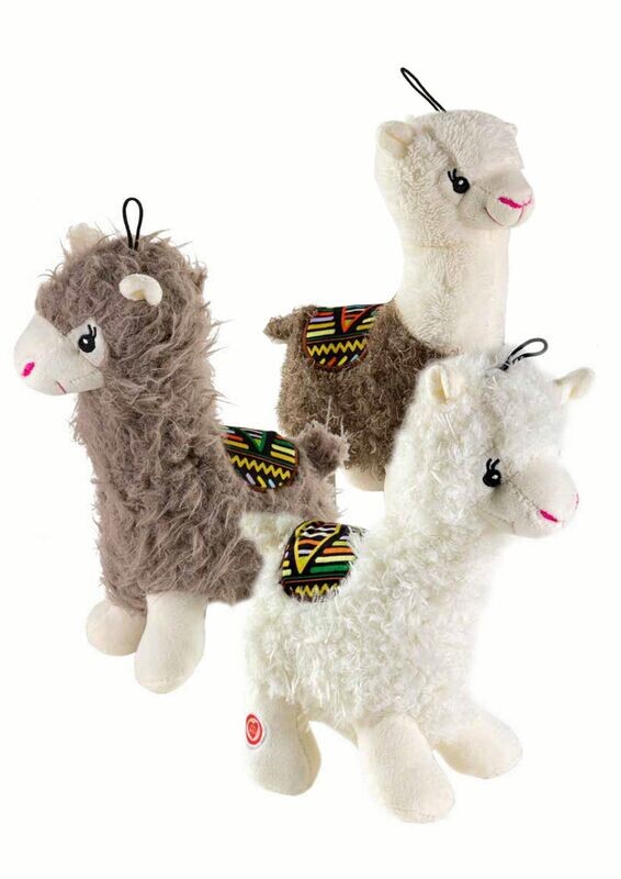 Gimdog Llama Love Gioco per Cani Peluche a Forma di Lama con Squeak 23 cm