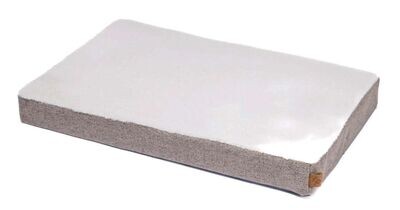 Leopet Materasso per Cani Materasso in Memory Foam Sfoderabile Bianco e Beige