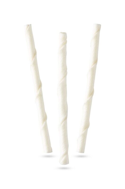 Mordo Stick Bianchi Attorcigliati Snack per Cani Pelle Bovina 100 Stick 700 g