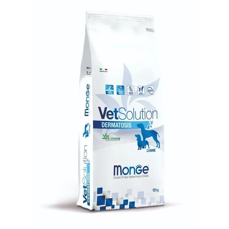 Monge VetSolution Dermatosis Cane Crocchette per Cani con Dermatiti 12 kg