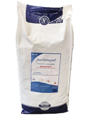 Partenopet Energy Cibo per Cani di Alta Qualità Altamente Proteico Crocchette per Cani da Lavoro di Tutte le Taglie Sacco da 20 kg