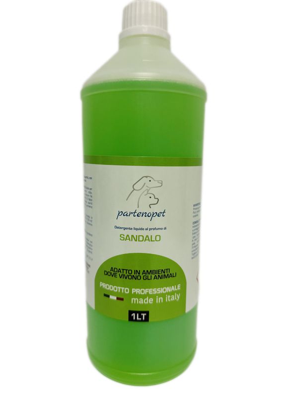 Partenopet Detegente Concentrato Elimina Odori per Tutte le Superifici Specifico per Ambienti con Animali al Sandalo
