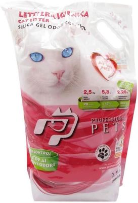 Professional Pets Lettiera al Silicio per Gatti Lettiera Super Assorbente 2,5kg