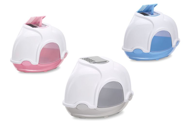 Imac Ginger Toilette per Gatti Lettiera Chiusa Angolare