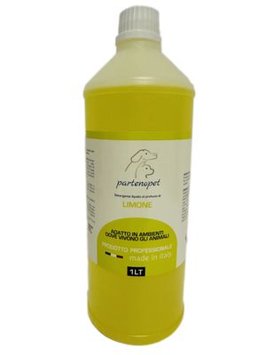 Partenopet Detergente Concentrato Elimina Odori per Tutte le Superifici Specifico per Ambienti con Animali al Limone
