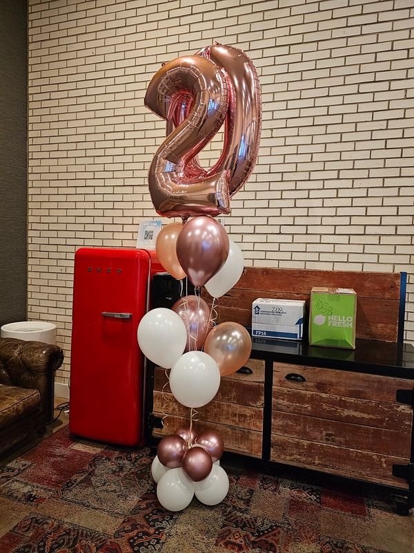 Helium Bouquet Birthday Digits