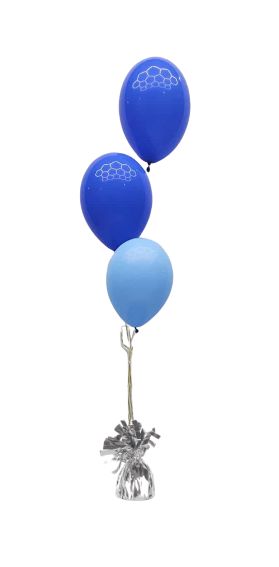 Helium Bouquet 3 with single base