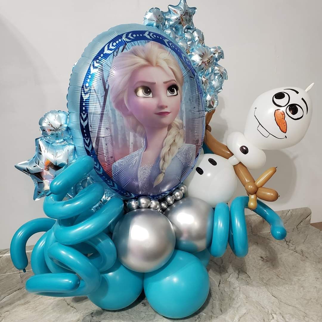 Tabletop Balloon Display - Frozen Theme Tabletop Balloon Display - Frozen Theme