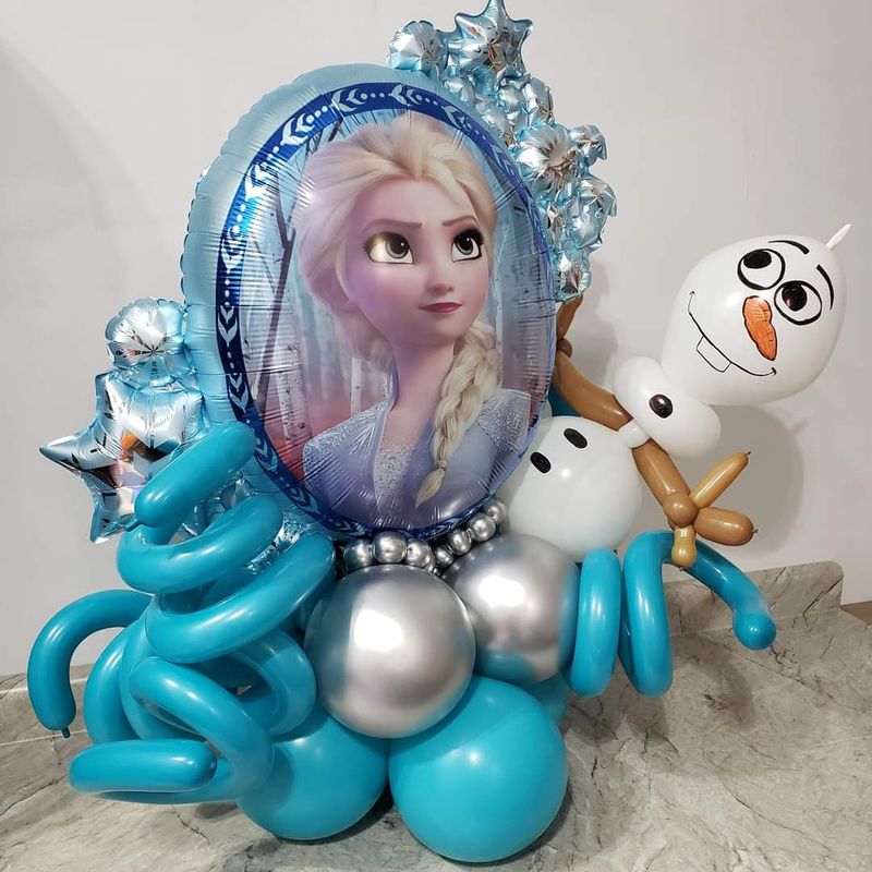 Tabletop Balloon Display - Frozen Theme