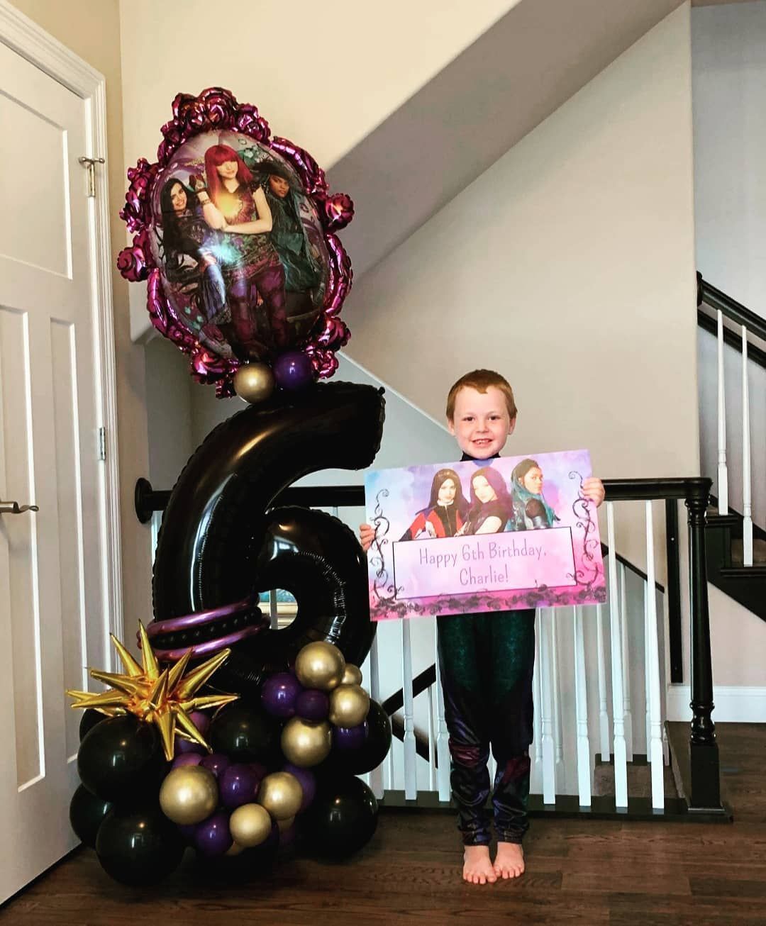 Balloon Tower - Large Birthday Number