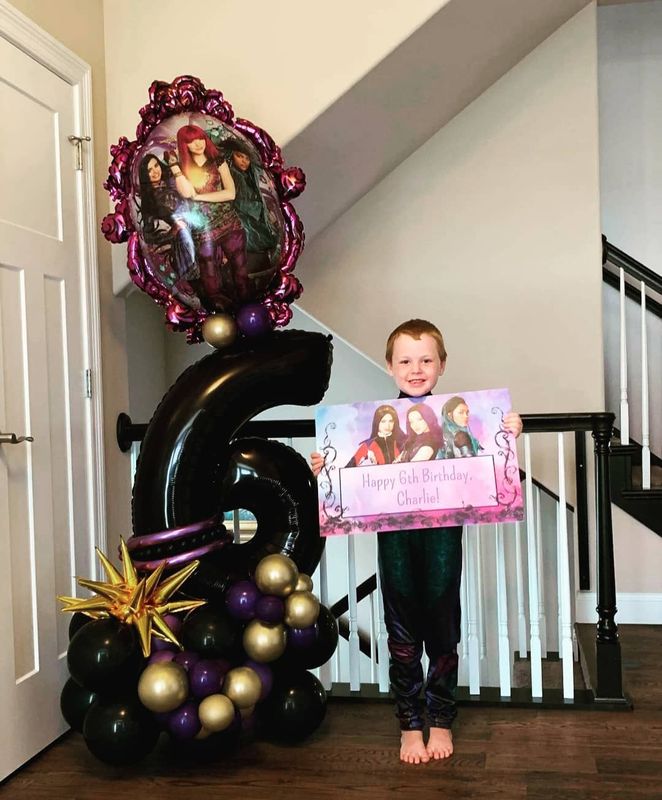 Balloon Tower - Large Birthday Number