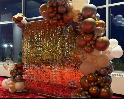 Gold Shimmer Wall Rental