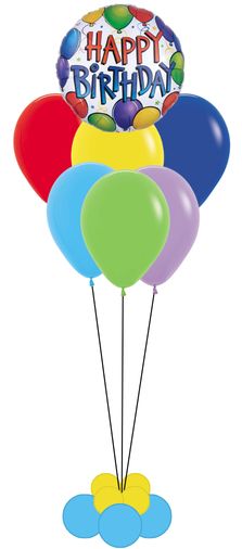 Regular Helium Bouquet with cluster base