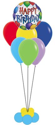 Regular Helium Bouquet with cluster base