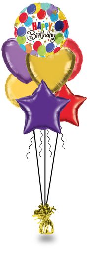 LATEX FREE - Regular Helium Bouquet with single base