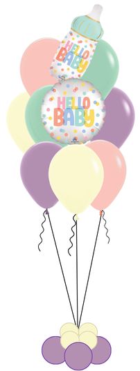 Large Helium Bouquet with cluster base Large Helium Bouquet with cluster base