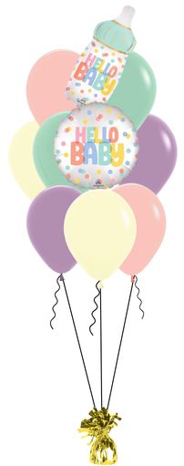Large Helium Bouquet with single base