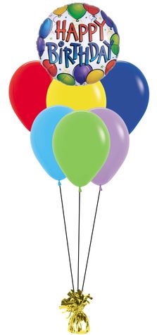 Regular Helium Bouquet with single base