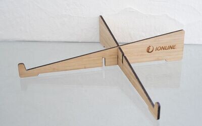 Bamboo foldable laptop stand