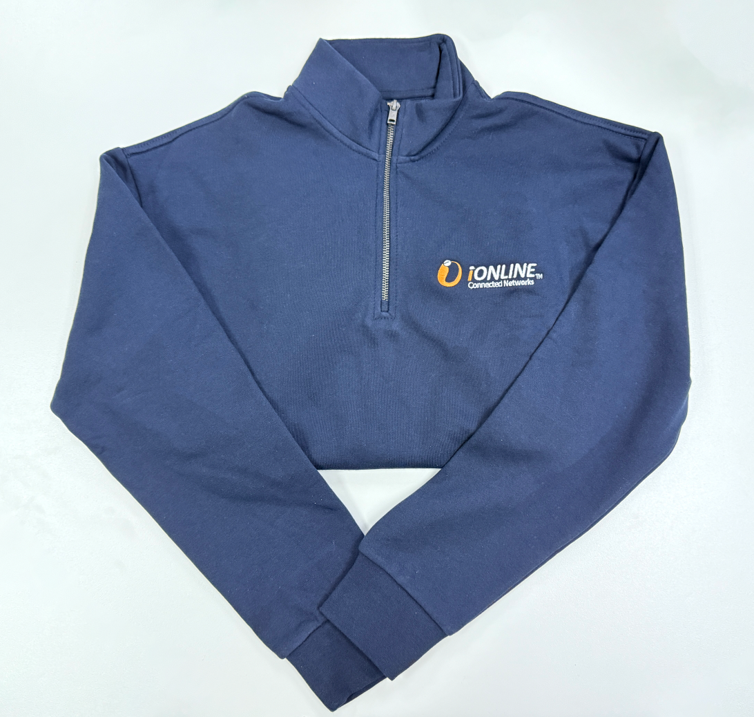Quarter Zip (Navy) - SMALL