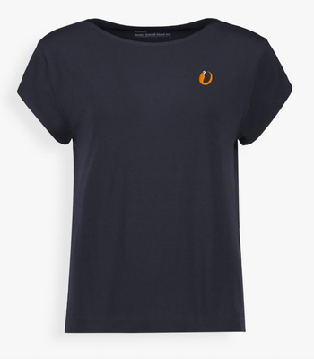 Ladies Navy Branded Shirt XS