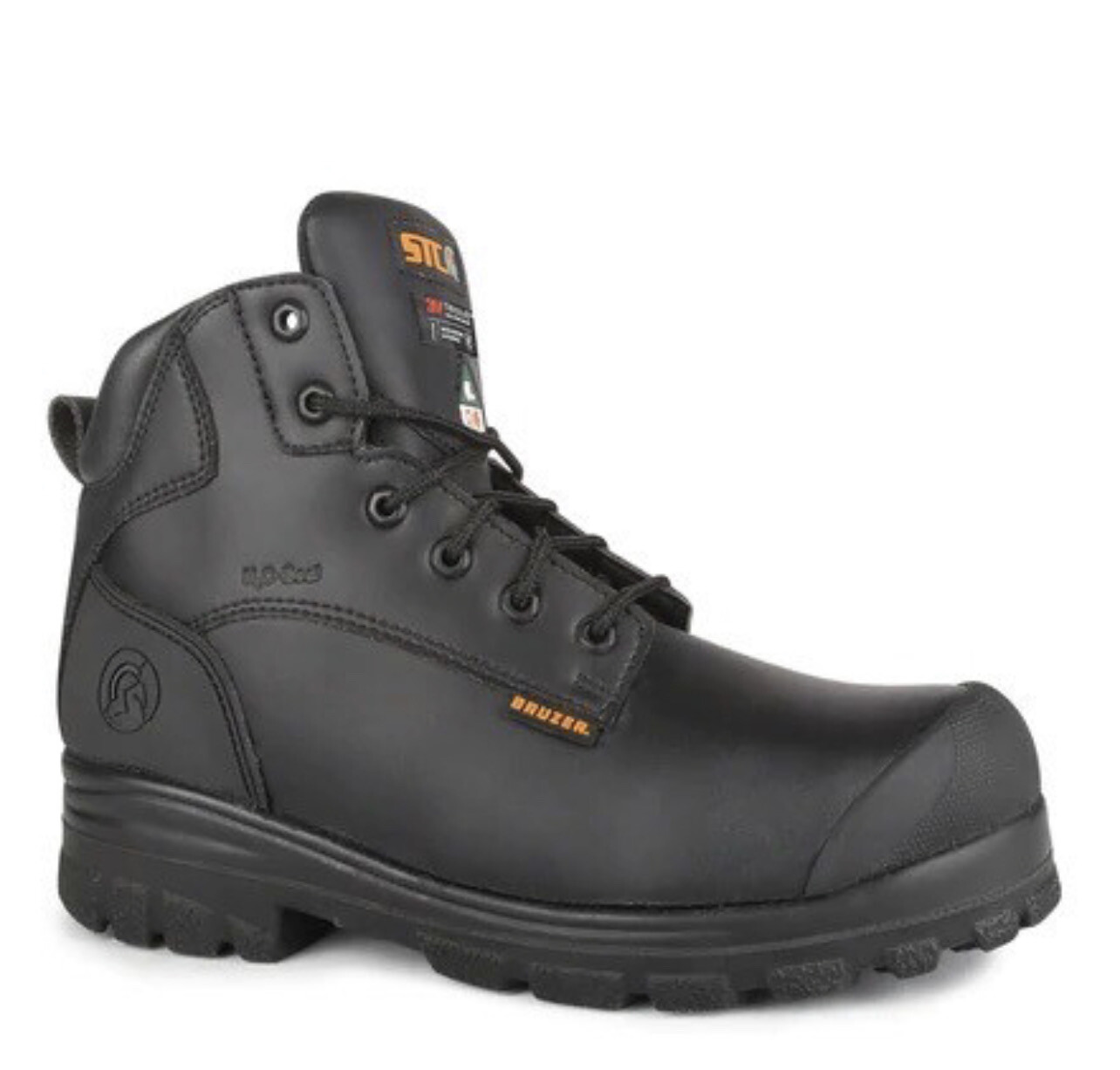 STC Trump, Black 6” Vegan Microfiber Work Boots