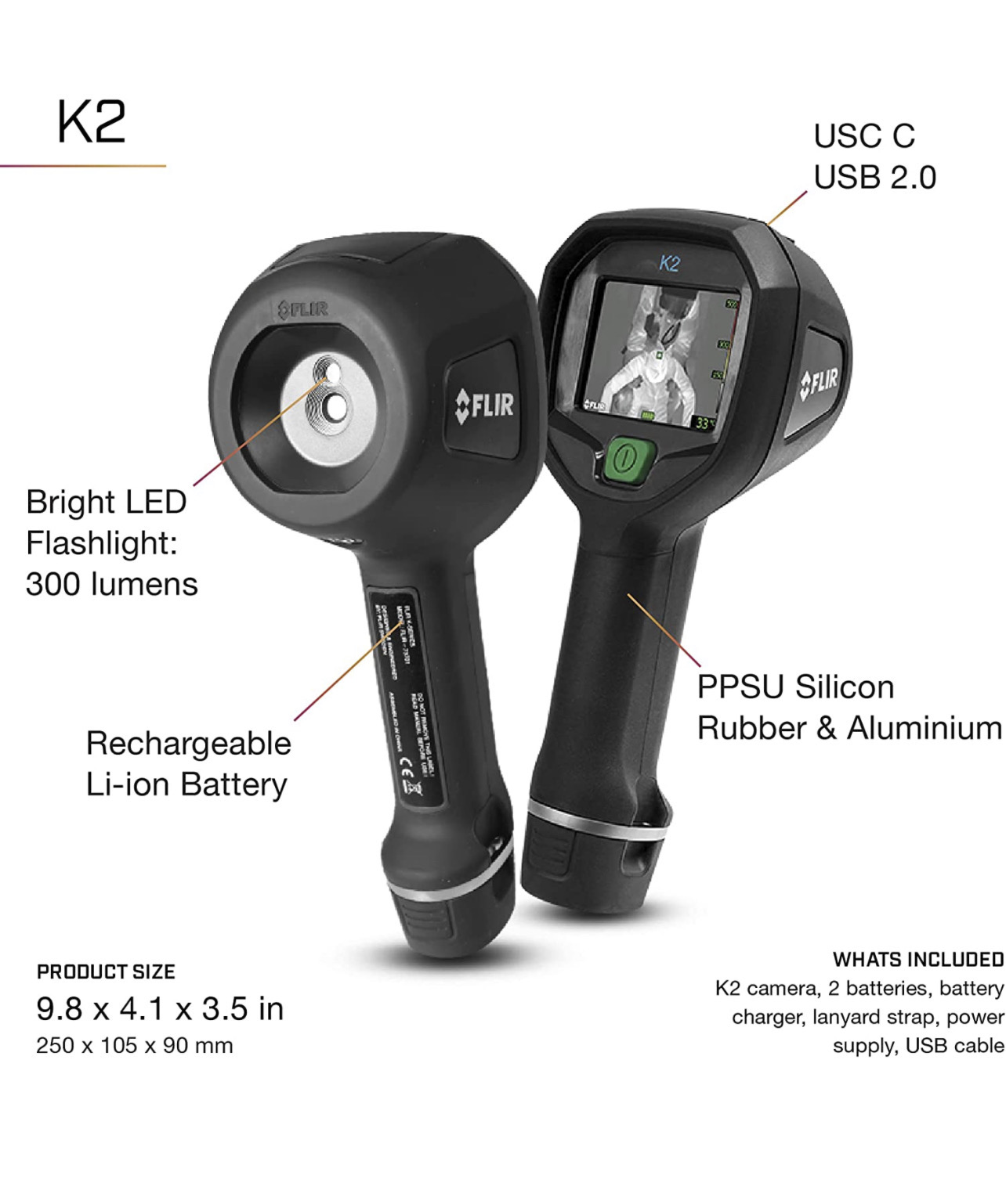 FLIR K2 Compact Thermal Imaging Camera