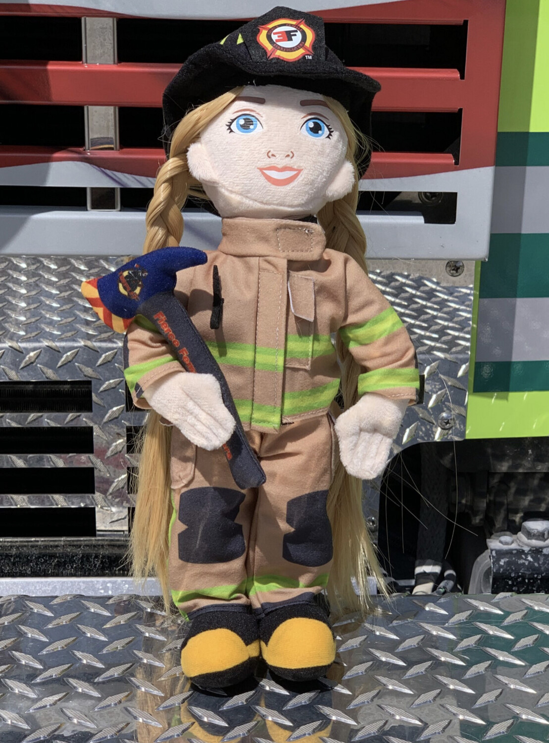 Female Firefighter Plush Doll (Ash)