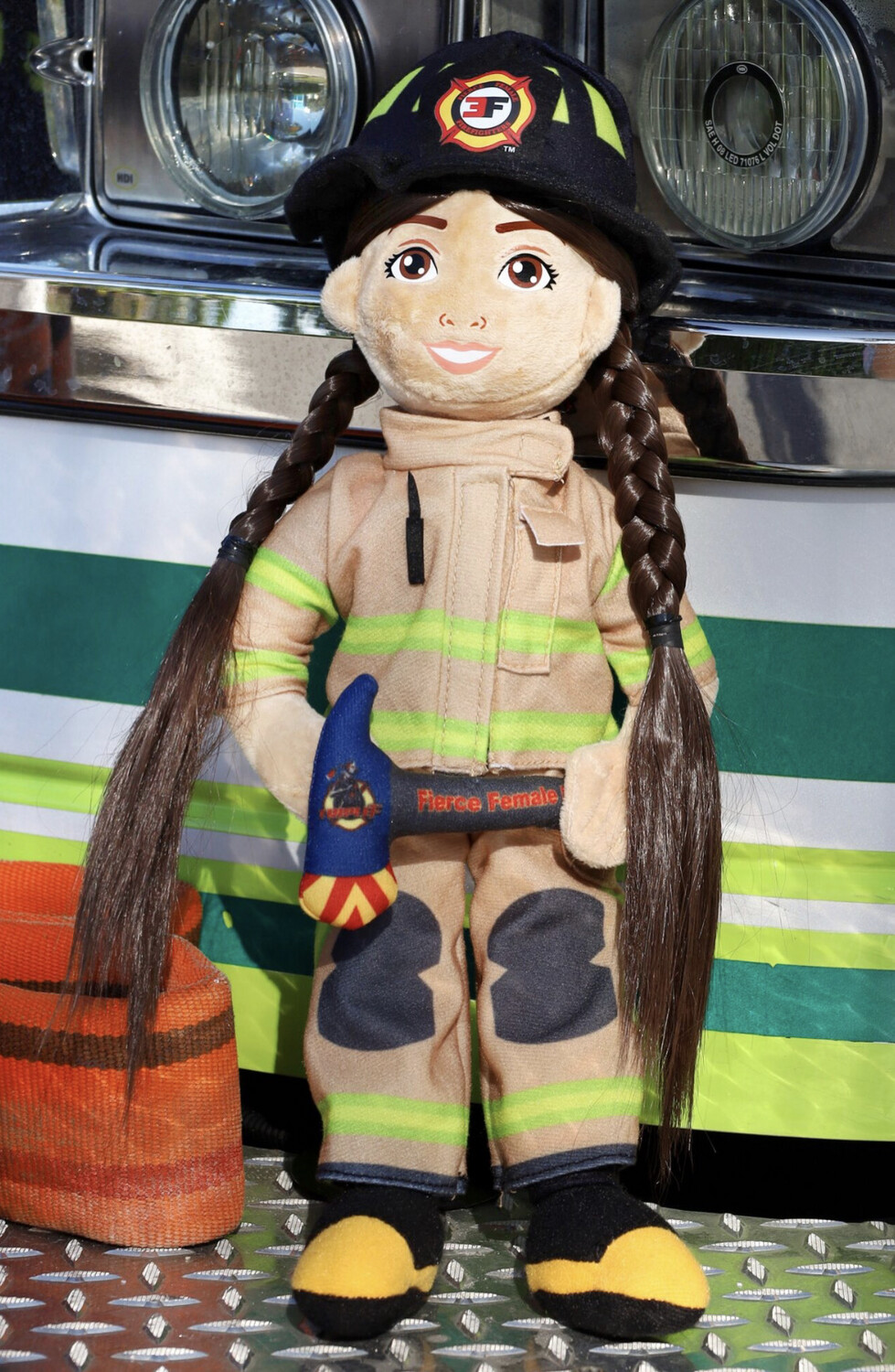 Female Firefighter Plush Doll (Ember)