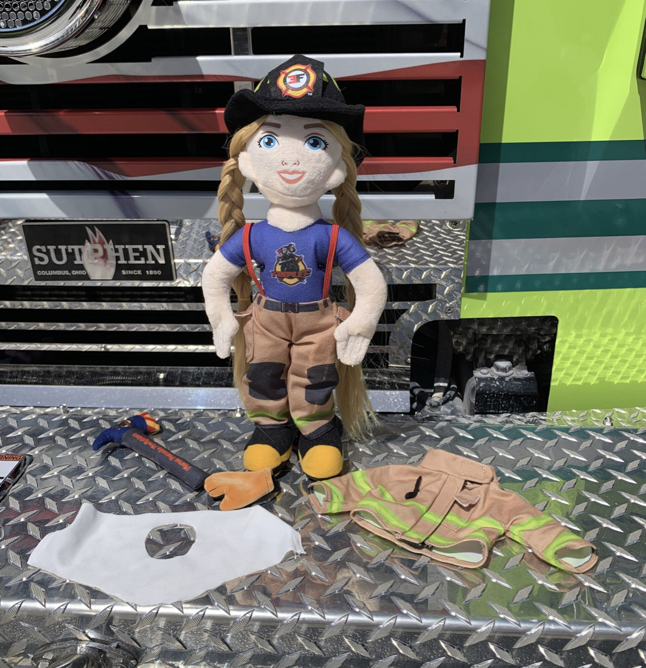 Female Firefighter Plush Doll (Ash)