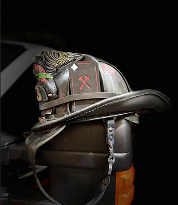 Leather AXE HELMET CARD Leather AXE HELMET CARD