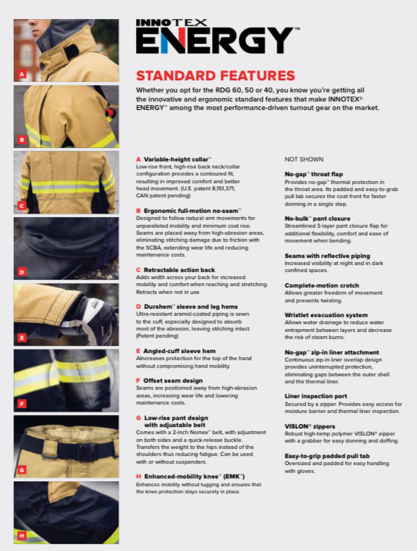  Bunker Gear | Turnout Gear INNOTEX® RDG60