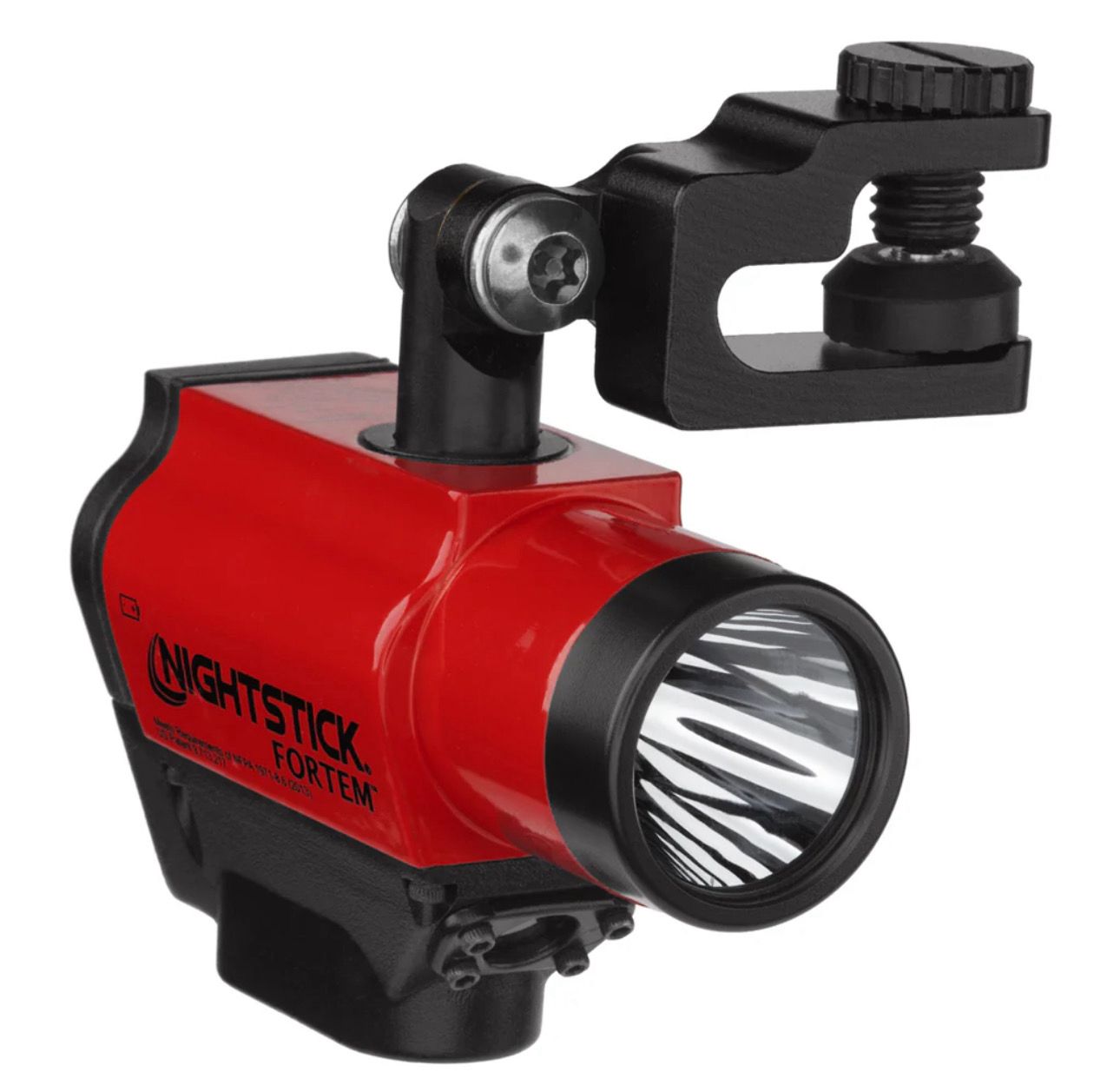 Nightstick XPP-5466R FORTEM – Intrinsically Safe Helmet-Mounted Dual-Light Flashlight. Lumen level: 250 Lumens