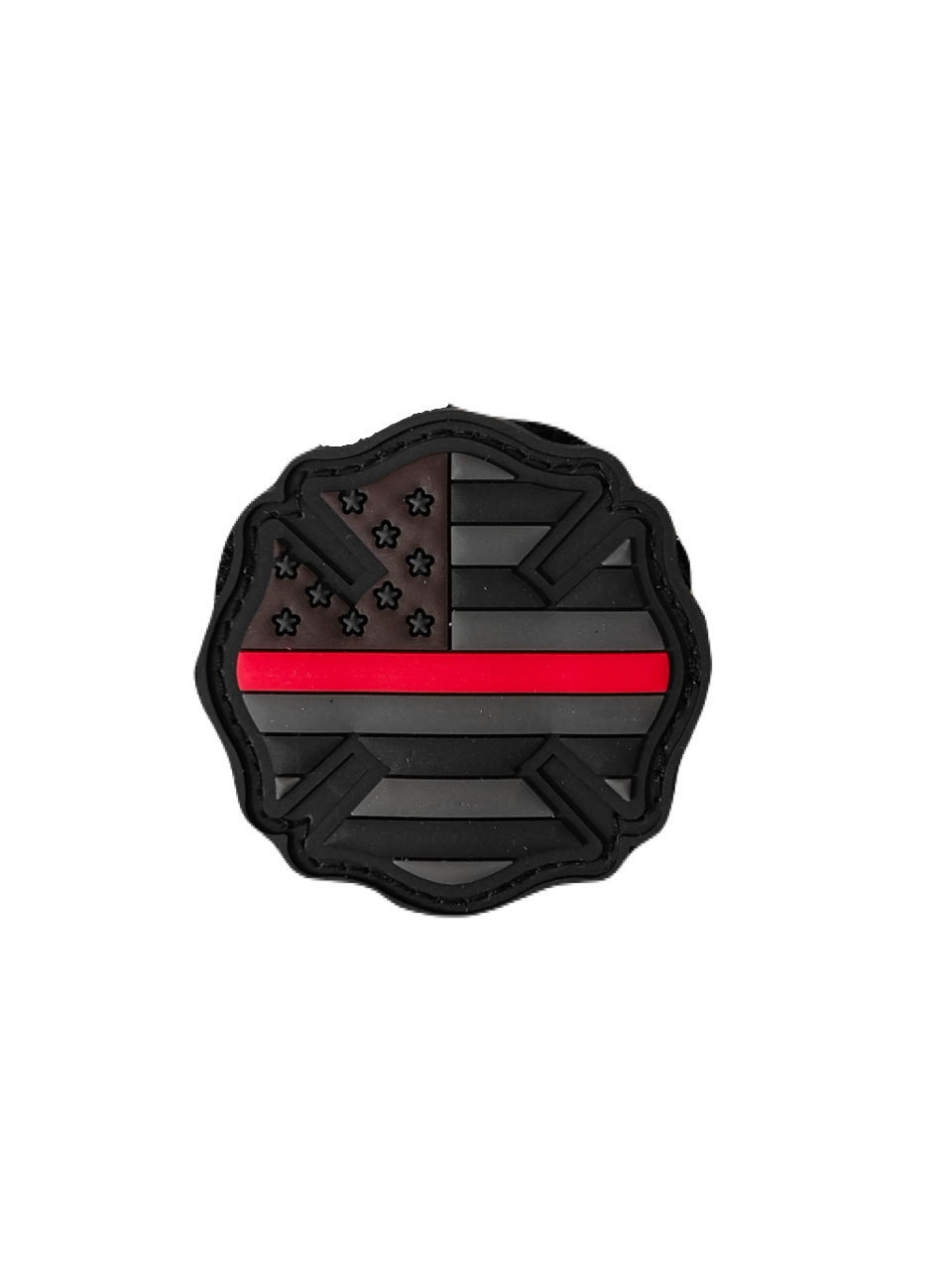 Redline Maltese Cross Patch with Velcro Back 2”x2”