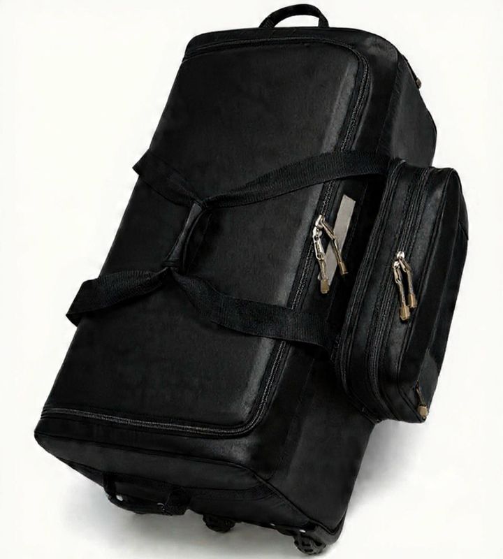 Mountain Land Rolling Duffle Bag with Wheels and Handle 120L Large duffle Tactical bag Deployment Bag (Black, Khaki or Camo)