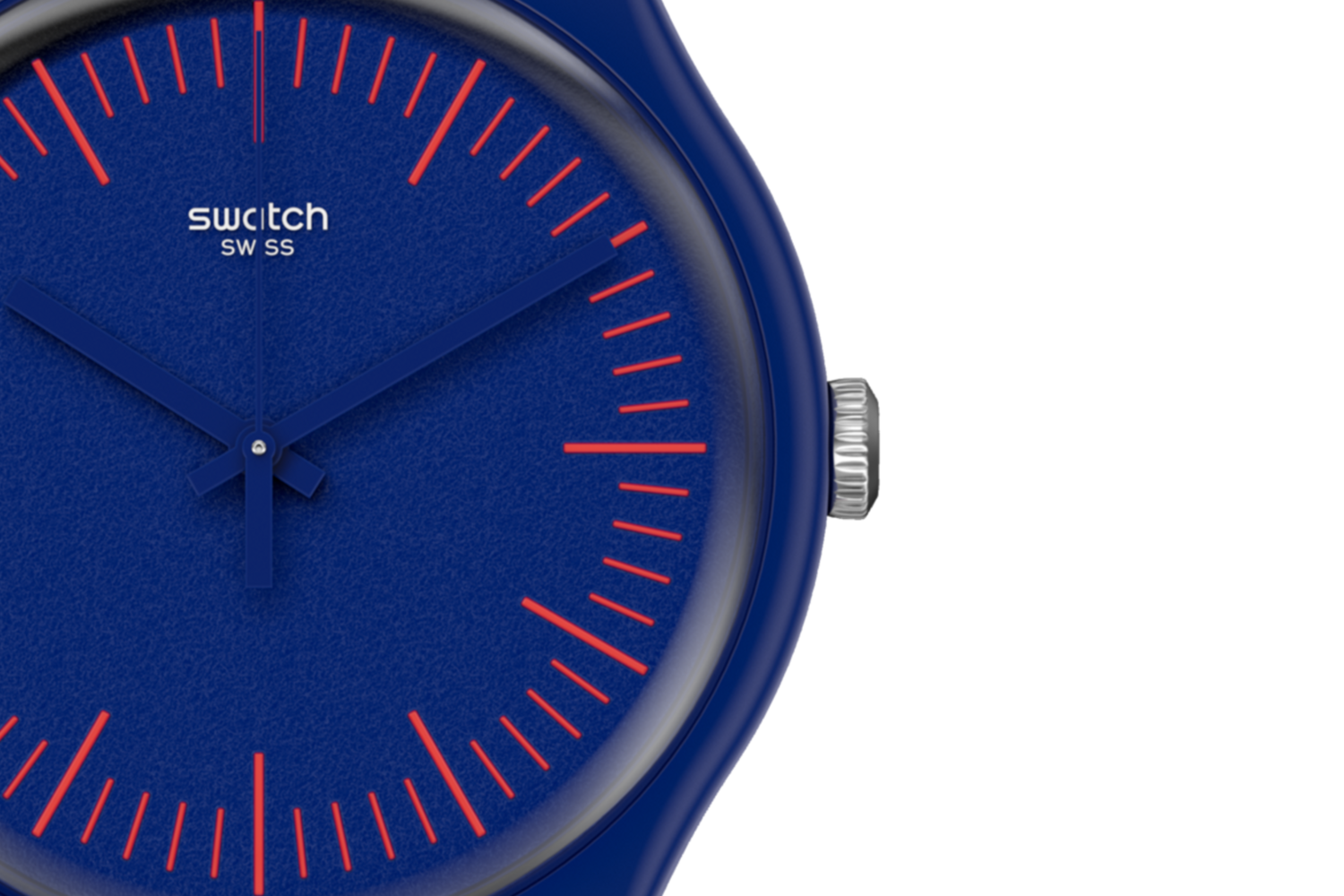 Swatch Bluenred Quartz Blue Dial Men's Watch SUON146