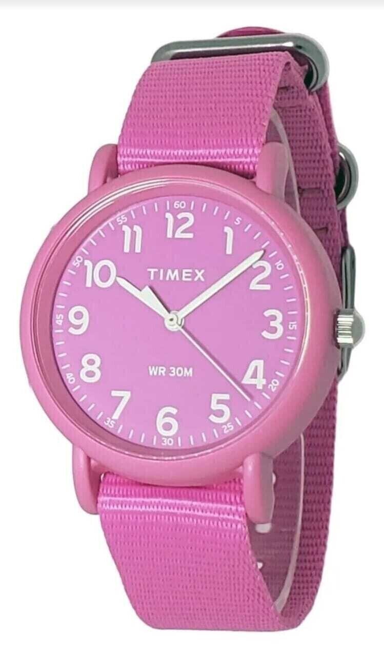 Timex Weekender Quartz Pink Dial Watch