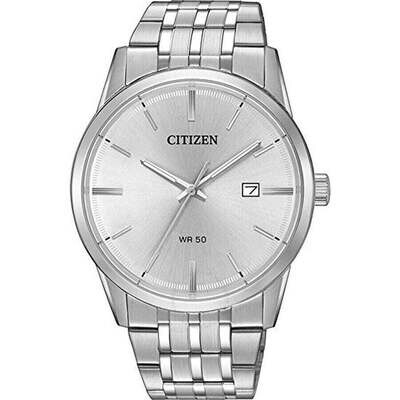 Citizen Quartz Silver Dial Stainless Steel Men's Watch BI5000-52A