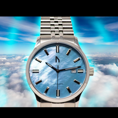 100m Sport Diver Blue Mother of Pearl